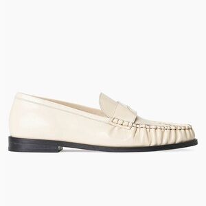 STAUD Cream Loafers
